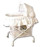 Bedside Bassinet - White Eyelet by 