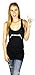 Metallica Womens Long Racerback Tank Top Black