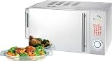Produkt-Bild: LUXUS MIKROWELLE MIT DAMPFGARER DAMPFGARFUNKTION UND EXTRASTARKEN 1350 WATT INKL EDELSTAHL GEH&Auml;USE, KERAMIKBODEN, GRILL, 23 LITER GARRAUM, 24 GARPROGRAMME -SEHR EDEL- NEU + OVP