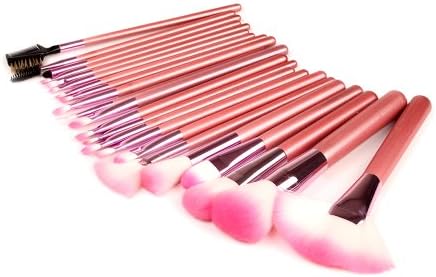 DreamSky® 22 Pcs Soft Cosmetic Makeup Brush Set + Pouch Bag Case22pcs superior Professional Soft Cosmetic Makeup Brush Set Pink + Pouch Bag Case (Pink)