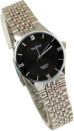 Nary Fashion Ultra Thin Stainless Steel Belt Quartz Wrist Watches for Men Valentine's Day gift