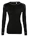 Sportown®Women's Odor-resistant Merino Wool Base Layer Top Sports Shirt