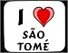 I Love São Tomé and Príncipe Decorated Mouse Pad