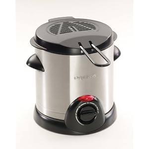 Presto 05471 1000-Watt 1-Liter Stainless-Steel Electric Deep Fryer