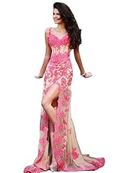 High-Low-Hem Mermaid Lace Evening Dress/Prom Dress/Party Dress 