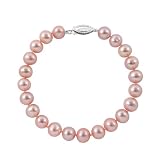 6.5-7mm 7″ Pink Freshwater Pearl Bracelet “AA” Sterling Silver Reviews