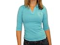 GIN TONIC Shirt 3/4 Arm Langarm-Shirt Langarmshirt Damen Shirt - türkis