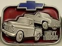 Chevy Trucks  Enamel Pewter Belt Buckle, Licensed Buckle