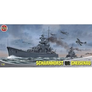 Airfix A08204 1:400 Scale Scharnhorst Or Gneisenau Warship Classic Kit Series 8 by 