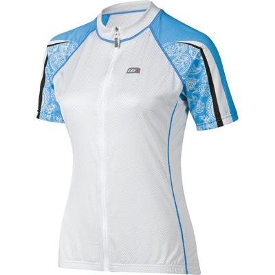 :Louis Garneau Carbon Ion Jersey 2 - Short-Sleeve - Women's White/Flash Blue, S