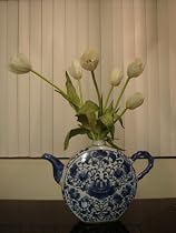 Tulips in Chinese Vase