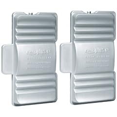 Ezetil Kuehl Akku fuer Kompressorkuehlbox  EZC Plus 6�C (2x600g), silber, 25,8 x 16,8 x 3,2 cm