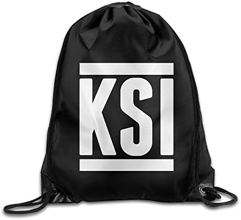 RORO99 YouTube KSI Logo Unisex Travel School Team Shopping Drawstring Shoulder Bag With Strengthened Grommet