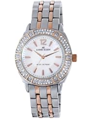 Anne Klein Womens 109601MPRT Swarovski Crystal Rosegold-Tone Bracelet Watch