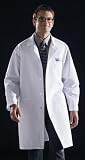 Medline Knee Length Lab Coat, White, Large