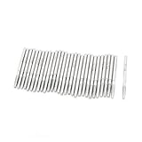 uxcell ダイヤモンドマウントポイント 合金 ダイヤモンド素材 シルバートーン 30個入り