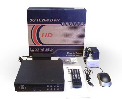 NEW HD 4CH Standalone H.264 120/120FPS Real-Time DVR with 500GB