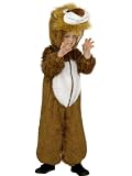 Lion Costume Age 3 – 5 Brown with Hood Plush