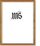 12x16 / 12'' x 16'' Frame for Picture Photo or Poster, Solid Wood, Gold, style #609