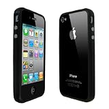 Dual Bumper Case Cover For Apple iPhone 4/4S - Black Electronics