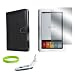 CrazyOnDigital 4-item Kit- Leather Case, Screen Guard and Reader Light for Barnes and Noble Nook