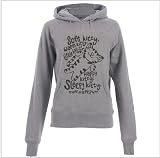 Soft Kitty Warm Kitty Ladies Grey Fitted Hoody