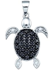 0.32CT DIAMOND TORTOISE PENDNAT