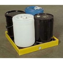 Dixie Poly BM-SD-1 Polyethylene Mini-Spill Deck, 6 gallon Sump Capacity, 23.5" Length x 24.5" Width x 3" Height