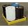 Dixie Poly BM-SD-1 Polyethylene Mini-Spill Deck, 6 gallon Sump Capacity, 23.5" Length x 24.5" Width x 3" Height