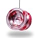 Silver & Red Splashes Responsive Yo-Yo Professional Sidekick Pro YoYo