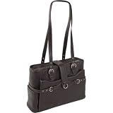Siamod 45622 Fratti Napa Cashmere Leather Laptop Tote (Chocolate)