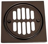 Oil Rubbed Bronze Shower Drain Strainer Trim Kit Plate
