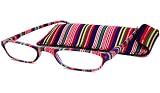 Calabria Readers Half Readers (Women) Reading Glasses - Slip Candy Stripe- 797S / CANDY STRIPES +3.50