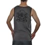 Mens RVCA dark grey pure cotton athletic tank top