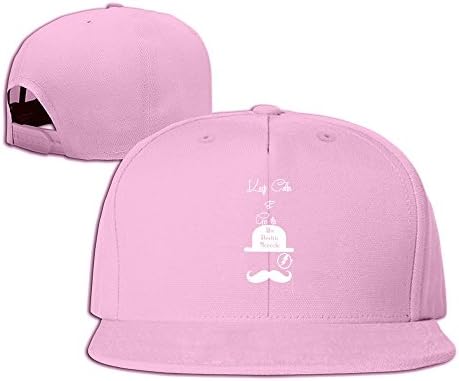 Runy Custom Electric Monocle Keep Calm Done Adjustable Baseball Hat &amp; Cap Pink