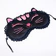 [Black Temptation] Embroidered Applique Eye Shade / Sleeping Mask Cover / Sleep Blinder (7.9*3.1)
