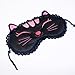 [Black Temptation] Embroidered Applique Eye Shade/Sleeping Mask Cover/Sleep Blinder (7.9 * 3.1)