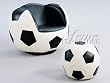 All Star Soccer Swivel Chair & Ottoman By Acme Furniture