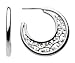 Kit Heath Sterling Silver 60FHOX Ladies Lace Hoop Earrings