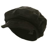 New Suede Newsboy Hat-Black