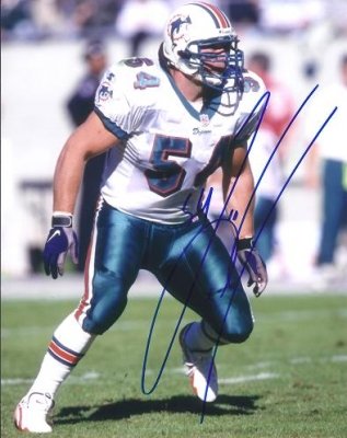 Zach Thomas Autographed Miami Dolphins 8x10 Photo