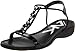 Anne Klein Sport Women's Kingster Thong Sandal,Black,10 M US