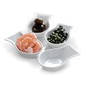 Steel-Function 65261 WH CAPRI Appetizer Bowls Set of 4