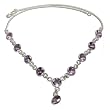 Designer Necklace Sterling Silver Amethyst Jewelry 16 inches
