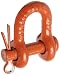 CM M546P Round Pin Midland Super Strong Chain Shackle, Carbon Steel, 1/4