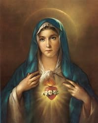 Immaculate Heart of Mary Poster, 13" x 17" - MADE IN ITALY