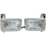 87-95 Nissan Pathfinder Headlights Headlamps Head Lights Lamps Pair Set by Aftermarket