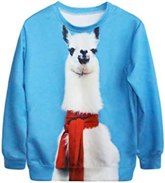 New 2014 Sweatshirt Alpaca Unicorn 3D Printed Harajuku Style