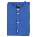 The Best Nightshirt Co. Men's Nightshirt - Grandad Collar - Plain Blue