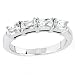 Bright and Beautiful Solid Sterling Silver Cubic Zirconia Rhodium Plated Rings